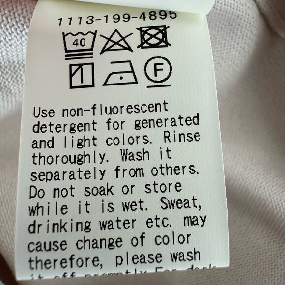 United Arrows Tokyo Knit Polo Shirt Men Medium Cotton Blend Minimalist Preppy - Picture 7 of 9